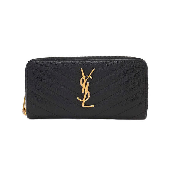 Saint Laurent Wallet Paris Full Zip Monogram - Picture 1 of 8